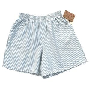 Stampede USA Vintage Blue White Striped Jean Shorts Sz 20W